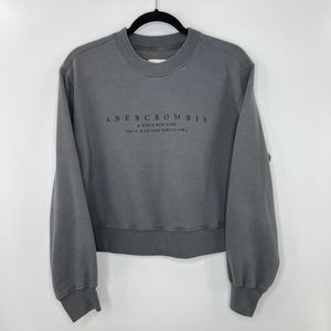 Abercrombie & Fitch Gray Sweatshirt